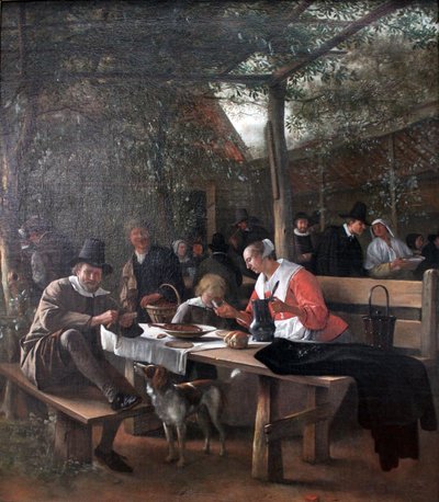 The Pub Garden by Jan Havickszoon Steen